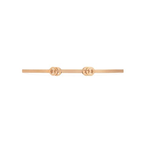 GG Running 18k cuff bracelet in 18k rose gold .